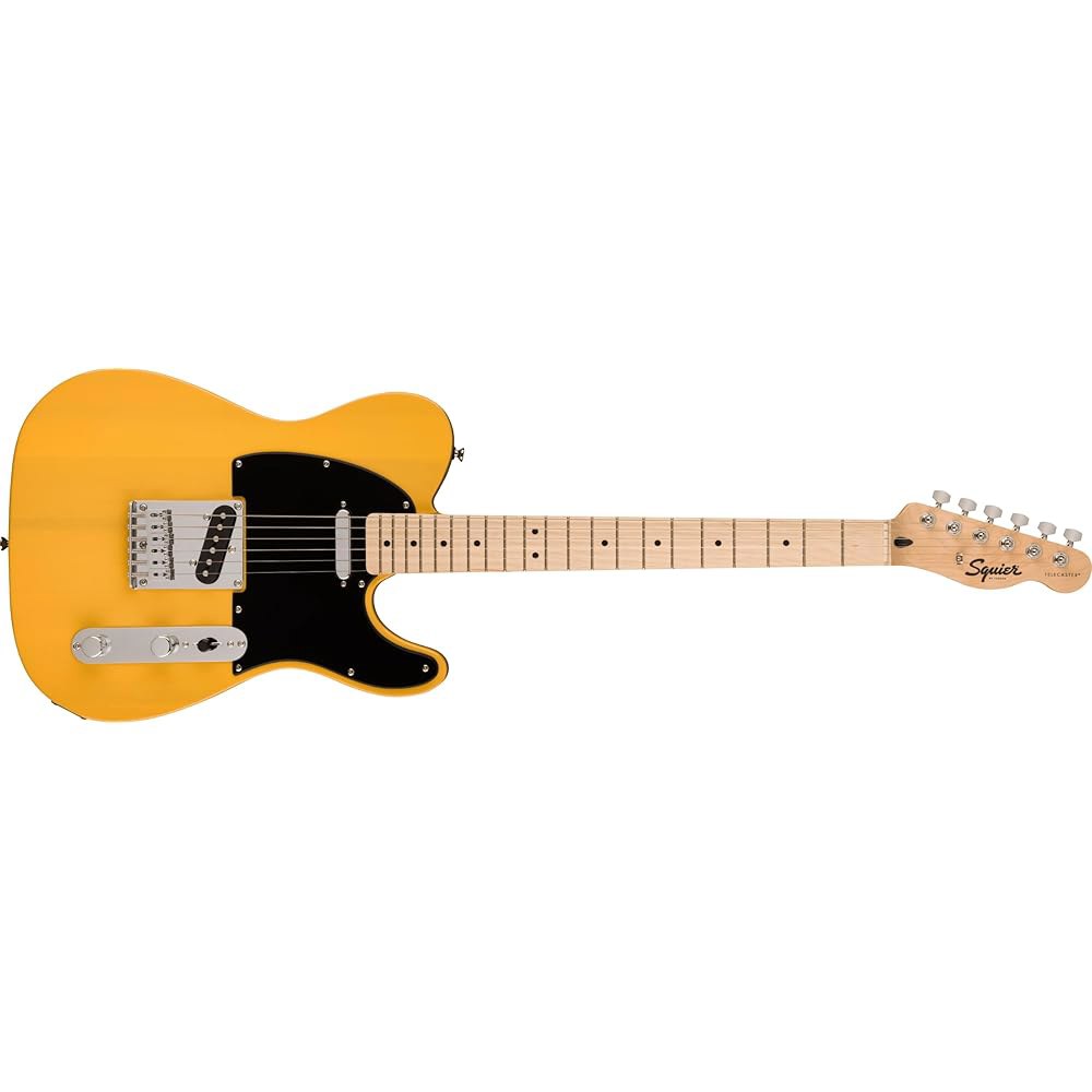Squier 펜더 스콰이어 소닉 텔레캐스터 일렉트릭 버터스카치 블론드 메이플 핑거보드