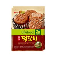 칠성 Chefood 의성마늘 떡갈비 스테이크 육전 점심메뉴 저녁메뉴 245G 2개 1세트