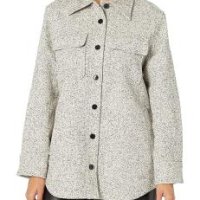 클럽모나코 Club Monaco Women’s Tweed Shirt Jacket Multi X-Large