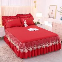 침대 스커트 매트리스 커버 레이스 수 놓은 통기성 장식 bed skirt 배드 스커트 bk111-7