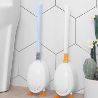 신광 가정 욕실용 오리모양 실리콘 변기청소솔 청소용품 바닥청소용품 생활용품