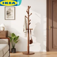 코너 벽 모서리 행거 IKEA 원목 코트 랙 바닥 걸이 홈 침실 나무 옷걸이 거실 수직