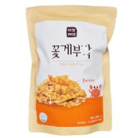 롯데마트 티각태각 꽃게 부각 100g 과자 간식 안주 baby crab chips