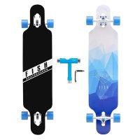 FISH SKATEBOARDS 104 41인치 다운힐 롱보드 스케이트보드 덱 8겹 캐나다 단풍나무 - FISH SKATEBOARDS