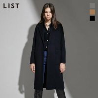 리스트 LIST 택가 358000원 울 블렌드 포켓 롱 코트 TWWCTK82010