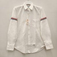 톰브라운 옥스포드 스트라이프 그로그랭 암밴드 클래식 셔츠 Thom Browne Oxford Striped Grosgrain