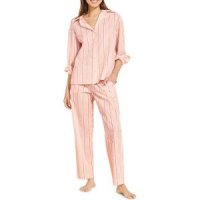 eberjey stripe sandwashed organic cotton pajama