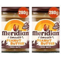 Meridian 메리디안 피넛버터 땅콩버터 스무스 100 Nuts 280G x 2개