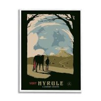 Visit Hyrule 판타지 야생 동물 캐릭터 프레임 벽 아트 Matheus Lopes Castro 디자인