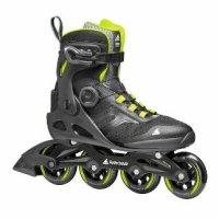 Rollerblade Macroblade 84 BOA 성인용 피트니스 인라인 스케이트 라임 퍼포먼스 인라인 스케이트