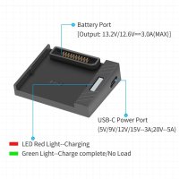 DJI MAVIC AIR 2 2S 충전기용 짐벌 드론 USB 충전기 단일 채널 충전식 배터리