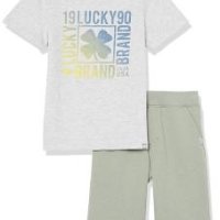 럭키브랜드 Lucky Brand 남아용 투피스 반바지 세트 헤더 섀도