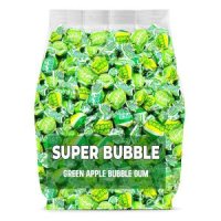 슈퍼버블 오리지널 그린 애플맛 껌 900g 1팩 Super Bubble Original Green Apple Gum