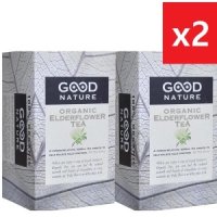 굿네이처 내츄럴 엘더플라워티 꽃차 허브티 Good Nature Elderflower Herbal Tea 20티백 4팩