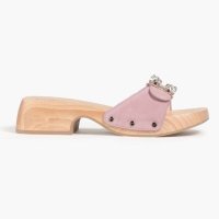 로저비비에 Viv crystal embellished suede mules 1647597291947177 16475972919471771647597291947177