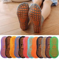 Kids Adults Anti-Slip Sock Trampoline Sock Cotton Breathable Short Socks Elasticity Sport Outside Ch