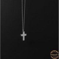 남자 십자가 목걸이 펜던트 티타늄 스틸 순은 스몰 cross necklace