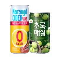 나랑드사이다 제로 파인애플 245ml 18캔 + 초록매실 180ml 12캔 / 총 30캔