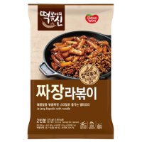 동원 떡볶이의 신 짜장 라볶이 372g X 1개 즉석 국물 떡볶이 14개