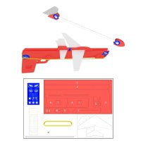 건글라이더 고무줄발사 글라이더건만들기 핸드 무선