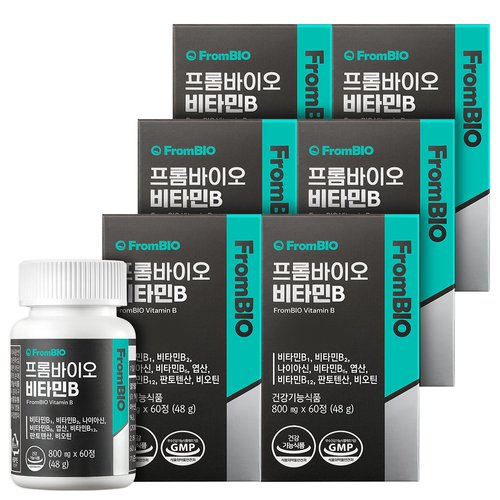 프롬바이오 정가 96,600원] <b>프롬바이오 비타민B 12</b>개월(60정x6병)