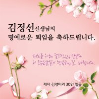 디자인레드 퇴임현수막 은퇴 정년퇴임08 현수막 120x120