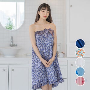 [리빙잇템]디노바시 국내생산 여성 실크 골프,샤워 가운, 디노바시