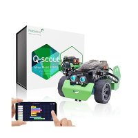 Robobloq 8-12세 를 위한 Q-Scout STEM 프로젝트 코딩 로봇 Scratch 아두이노 및 Python에 기반한 전자 프로그래밍 학습 교육 장난감 소년 소녀를 선물