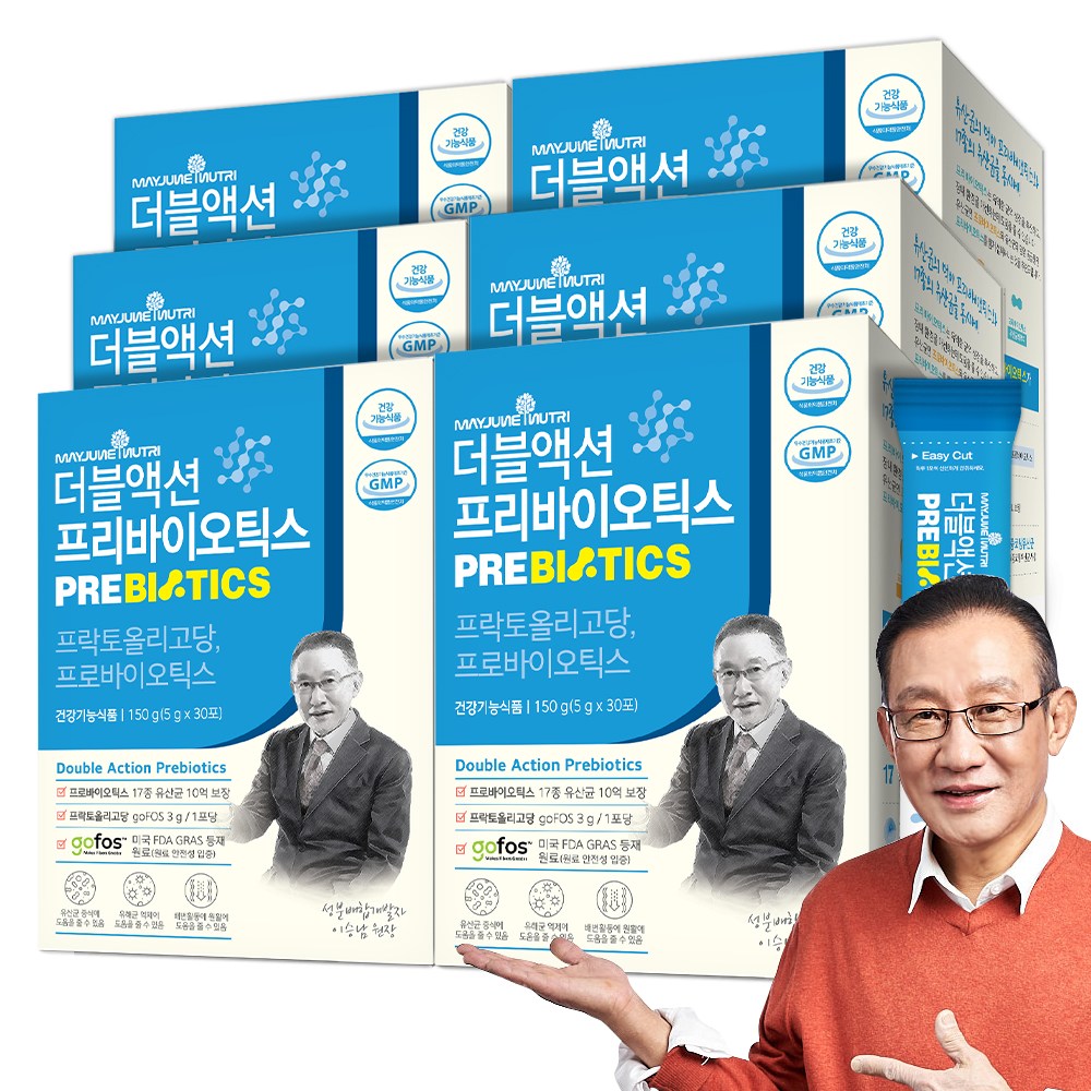 <b>메이준뉴트리 더블액션 프리바이오틱스</b>  150g  6개