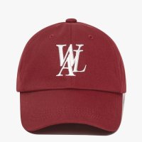 우알롱 Signature Logo ball cap - Wine