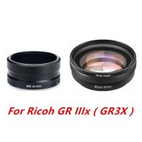 매크로 및 필터 렌즈 어댑터 링 튜브 포함 18mm HD 4K 광각 리코 GR III IIIx GRIII GR3 GRIIIX GR3x 카메라용  [02] For Ricoh GRII
