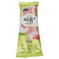 빙그레 자연에서 갓 따옴 아이스크림 납작 복숭아 맛 90개 따옴 아이스크림