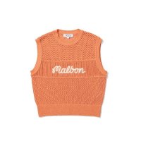 MALBON GOLF 말본 스크립트 크로셰 WOMAN Boucle knit vest103116