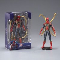 ZD TOYS 마블 어벤져스 스파이더맨 토르 헐크 타노스 워머신 피규어 키덜트-아이언 스파이더맨