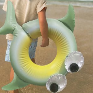 SUNNYLiFE 10MRCL [써니라이프]Kiddy Pool Ring Shark Tribe Khaki_튜브-S3LKPOST