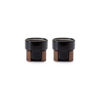 [ Tonfisk 톤피스크 ],Warm Espresso Cup 2pcs walnut-black