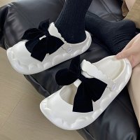 2type Velvet Ribbon Ugly Slippers 벨벳 리본 어글리 슬리퍼