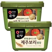 청정원 순창 제주보리 쌈장 450g x 2팩 저염 450g 2개