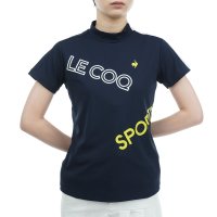 르꼬끄 Lecoq 골프 르꼬끄골프 Brand Logo 모크넥반팔셔츠 여성용