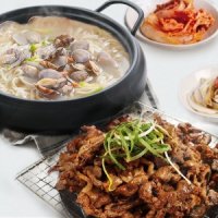 마녀바스켓 군산 엄마손 칼국수 3인(개별포장)+연탄불고기 300g x1팩