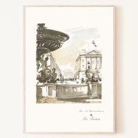 로얄블루아트샵 에어 프랑스 Paris 유럽 빈티지 포스터 액자