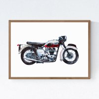 모터사이클 3 바이크 오토바이 수입 포스터 옷가게 인테리어 그림
