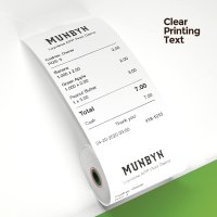 MUNBYN 6 4 x 15 2m 2 14 x 50피트 감열지 10롤 정품보장