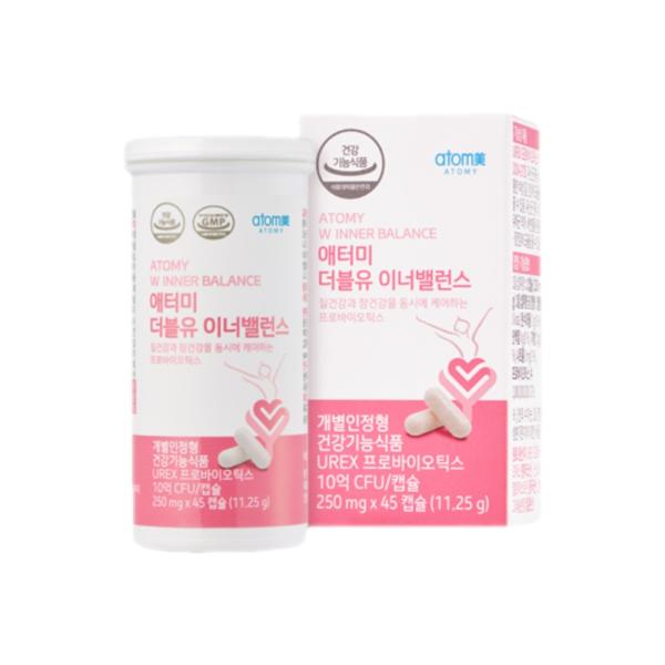 애터미 <b>더블유 이너밸런스</b> 45캡슐 (질 건강과 장 건강에 도움)  45정  2개