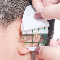 아기 귀 방수 스티커 플라스틱 디펜더 커버 캡 염료 실드 보호 샤워 도구 20 개  한개옵션0