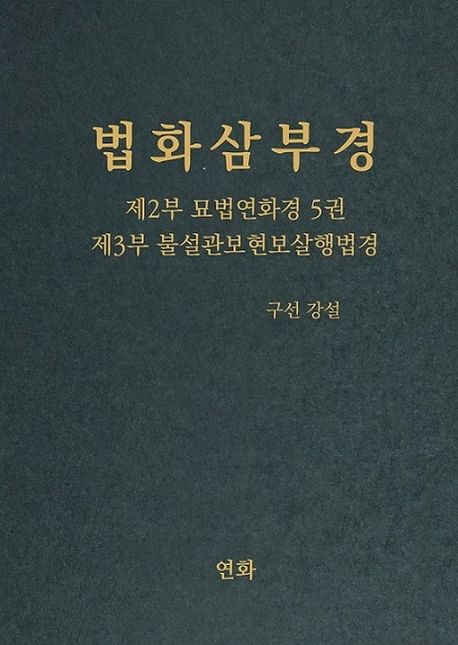 법화삼부경 제2부 묘법연화경 5, 제3부 불설관보현보살행법경