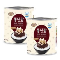 동서식품 동서 리치스 통단팥 캔 3kg x 2개 팥빙수 빙수용 단팥