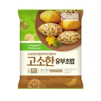 풀무원 건강한 우리집 고소한 유부초밥 4인분 보급품 냉동 즉석 식품 밀키트 존맛탱 도시락 엄마 손맛 330g 1개