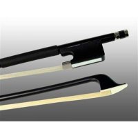 CELLO BOW FIBERGLASS HALF-LINED FROG LEATHERETTE GRIP - 4 4