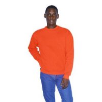 아메리칸어패럴 American Apparel Mason 플리스 긴소매 크루넥 풀오버 남성용 주황색 Medium